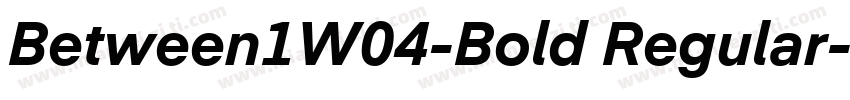 Between1W04-Bold Regular字体转换